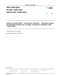 NBN EN ISO 17405:2022