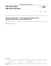 NBN ISO 23104:2021