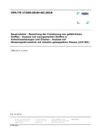 CEN/TS 17200:2018+AC:2018