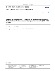 NBN EN ISO 3691-5:2015/AC:2016
