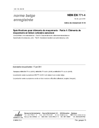 NBN EN 771-4:2011