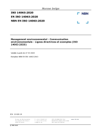 NBN EN ISO 14063:2020