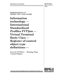 BS ISO/IEC ISP 11185-13:1995