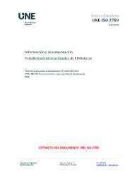UNE-ISO 2789:2024