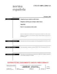 UNE-EN 1889-2:2004+A1:2009 (R2016)