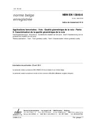 NBN EN 13848-6:2014
