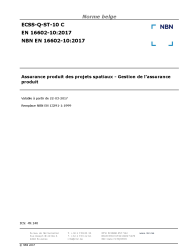 NBN EN 16602-10:2017