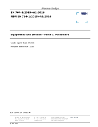 NBN EN 764-1:2015+A1:2016