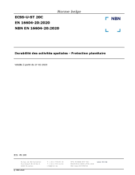 NBN EN 16604-20:2020