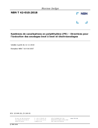 NBN T 42-010:2018