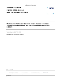 NBN EN ISO 6507-2:2018