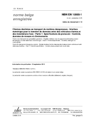 NBN EN 15969-1:2015