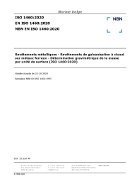 NBN EN ISO 1460:2020