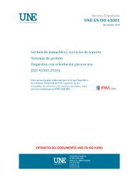 UNE-EN ISO 41001:2018