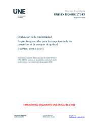 UNE-EN ISO/IEC 17043:2023