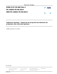 NBN EN 16603-35-06:2014