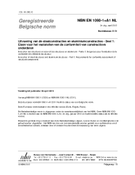 NBN EN 1090-1+A1 NL:2013