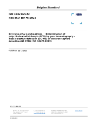 NBN ISO 18475:2023
