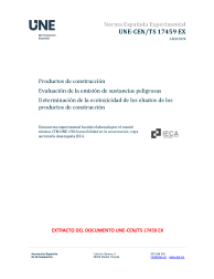 UNE-CEN/TS 17459:2024 EX