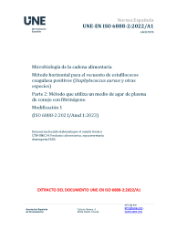 UNE-EN ISO 6888-2:2022/A1:2024