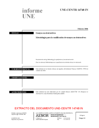 UNE-CEN/TR 14748:2006 IN