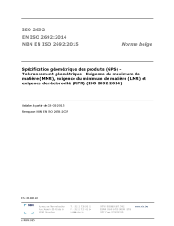 NBN EN ISO 2692:2015