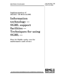 BS ISO/IEC TR 9573-13:1991