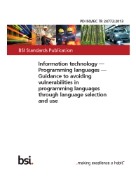 PD ISO/IEC TR 24772:2013
