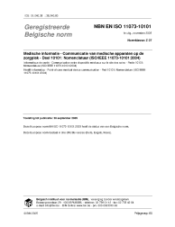 NBN EN ISO 11073-10101:2005