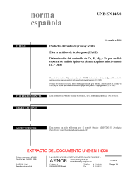 UNE-EN 14538:2006 (R2020)