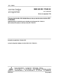 NBN EN ISO 17249/AC:2014