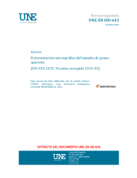 UNE-EN ISO 643:2020