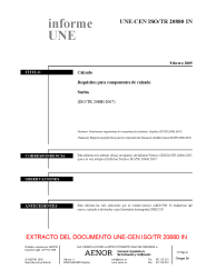 UNE-CEN ISO/TR 20880:2009 IN