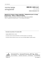 NBN EN 14502-2+A1:2008
