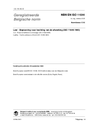 NBN EN ISO 11644:2003