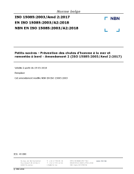 NBN EN ISO 15085:2003/A2:2018