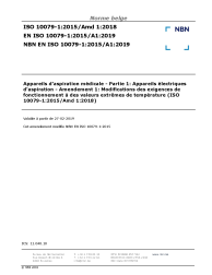 NBN EN ISO 10079-1:2015/A1:2019