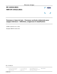 NBN EN 14322:2021