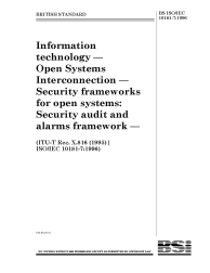 BS ISO/IEC 10181-7:1996