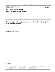 NBN EN 16602-70-01:2014