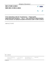 NBN ISO 17190-2:2021