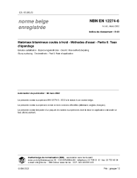 NBN EN 12274-6:2002