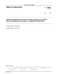NBN B 21-004:2020