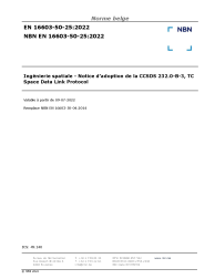 NBN EN 16603-50-25:2022