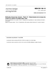 NBN EN 196-10:2006