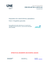 UNE-EN 60730-1:2019/A2:2022