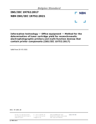 NBN ISO/IEC 19752:2021