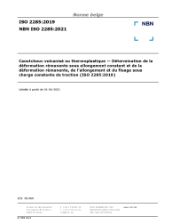 NBN ISO 2285:2021