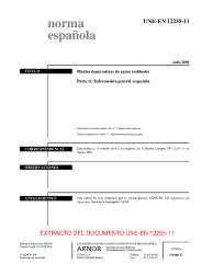 UNE-EN 12255-11:2001