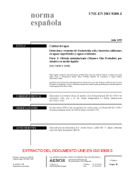 UNE-EN ISO 9308-3:1999 (R2008)